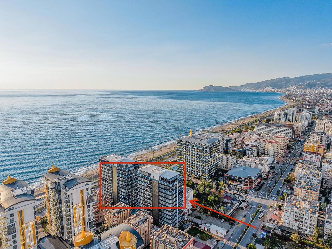 продажа квартиры 2+1 на первой береговой линии, Махмутлар