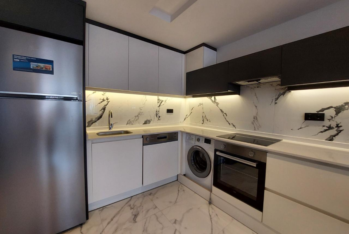 купить квартиру 1+1 с новым ремонтом в Центре Алании