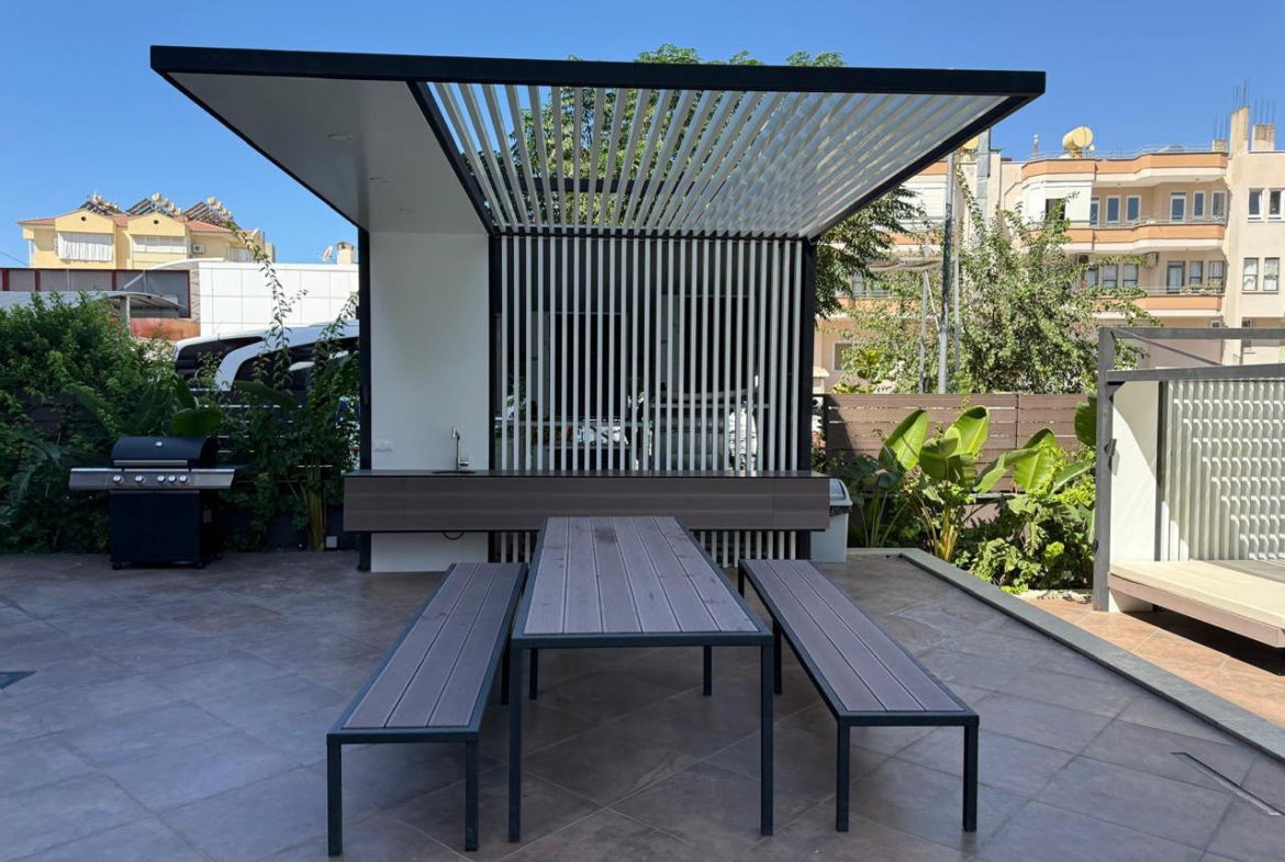 квартира 1+1 с отделкой, комплекс с инфраструктурой 5*, Центр Алании