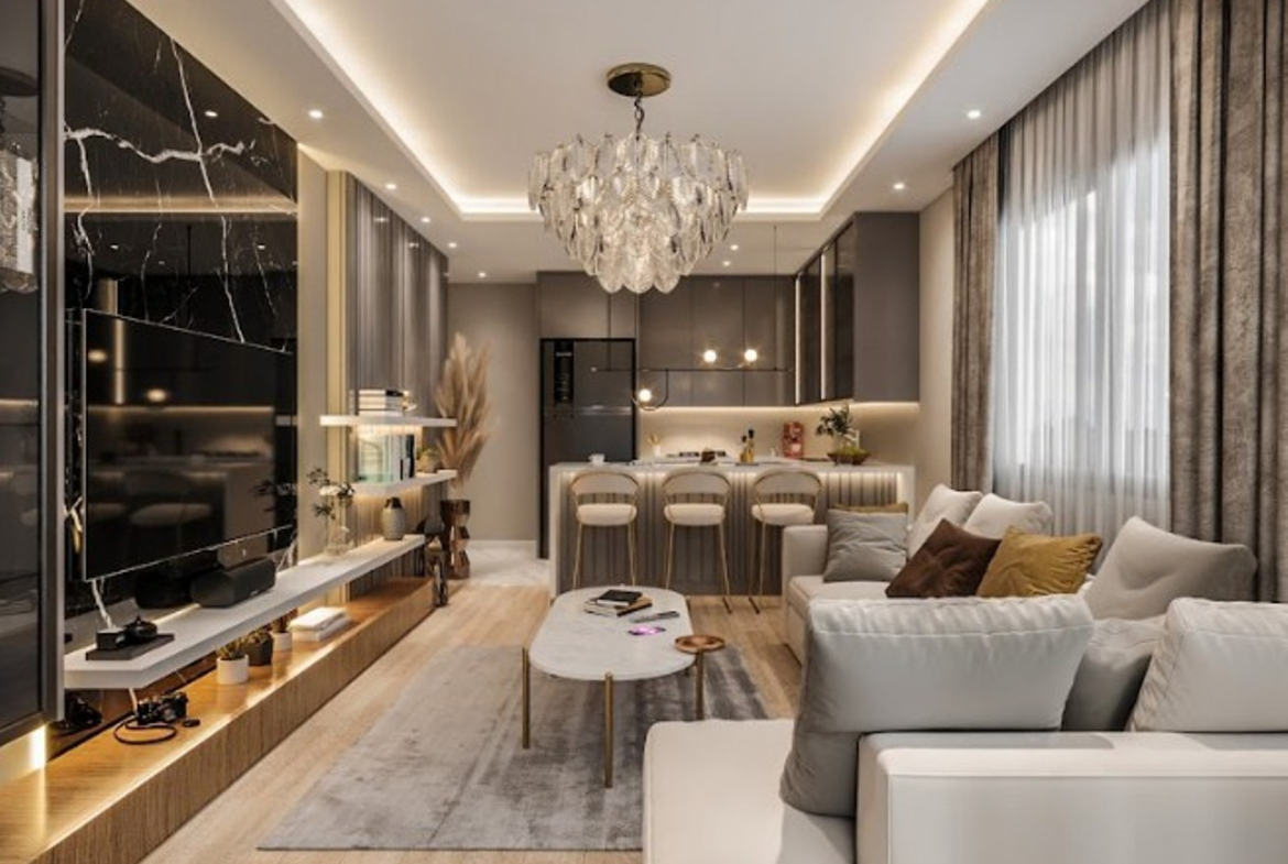 Квартира в Мерсине с видом на море