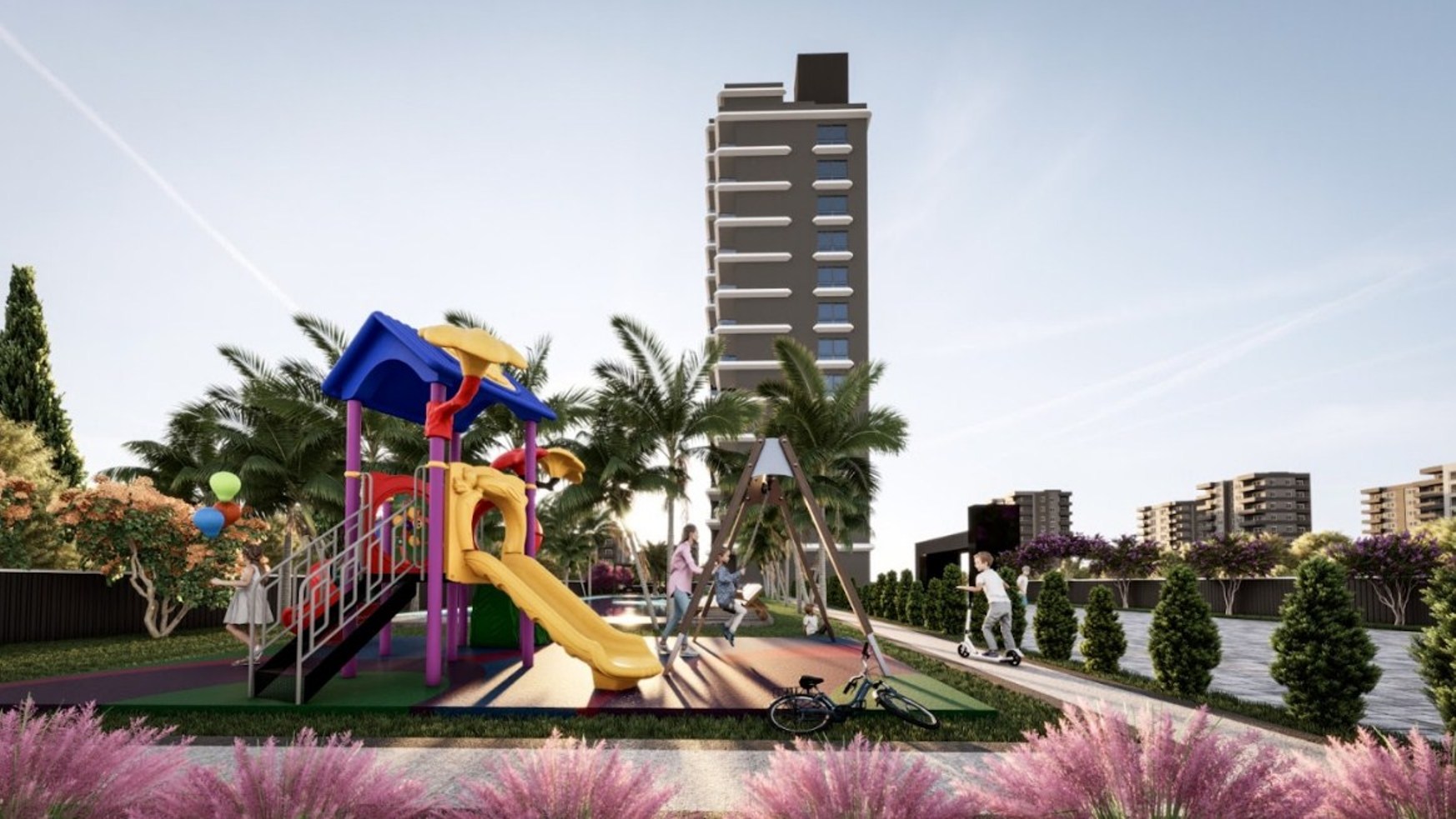 Квартира в Мерсине с видом на море