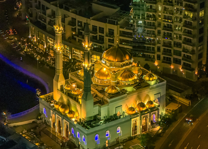 Мечеть Al Rahim, район Dubai Marina