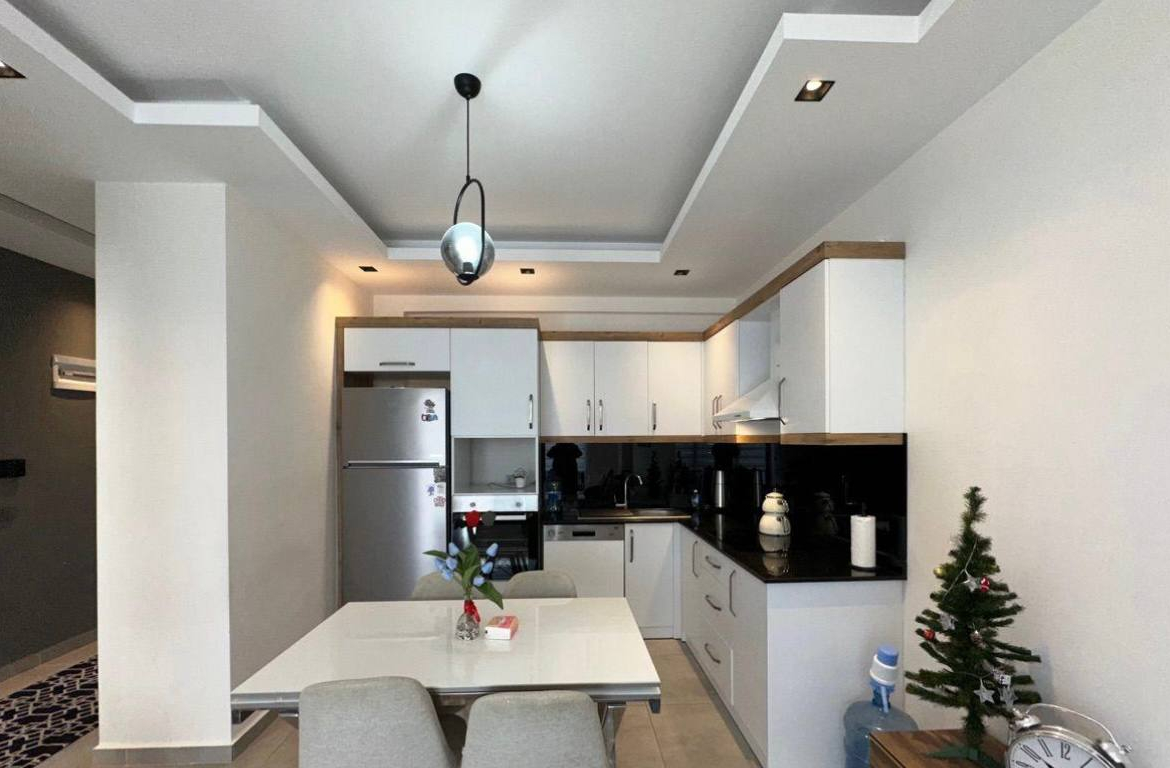 продажа квартиры 1+1 с ремонтом в Махмутларе, Аланья