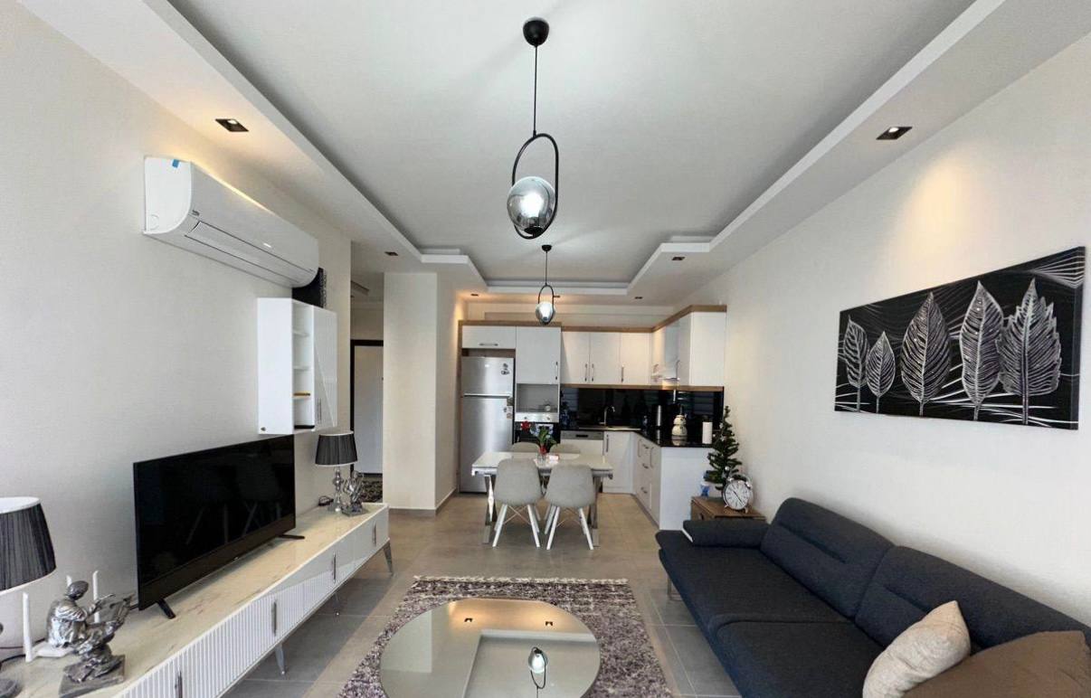 продажа квартиры 1+1 с ремонтом в Махмутларе, Аланья