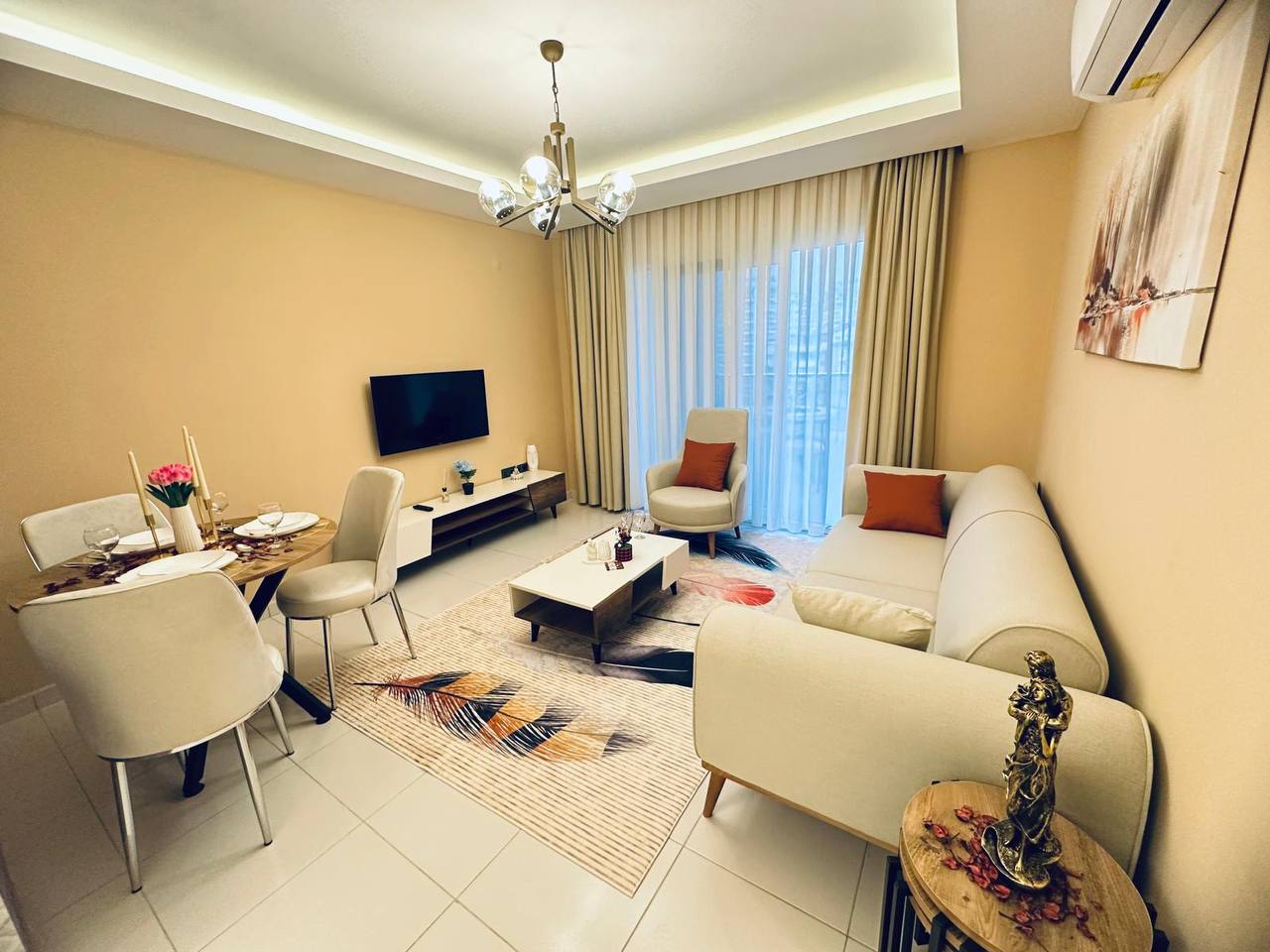 продажа квартиры 1+1 в Махмутларе, Аланья