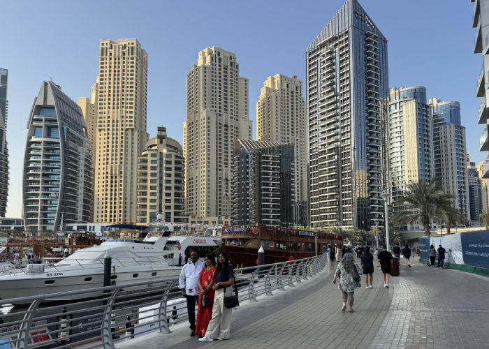 Набережная в районе Дубай Марина