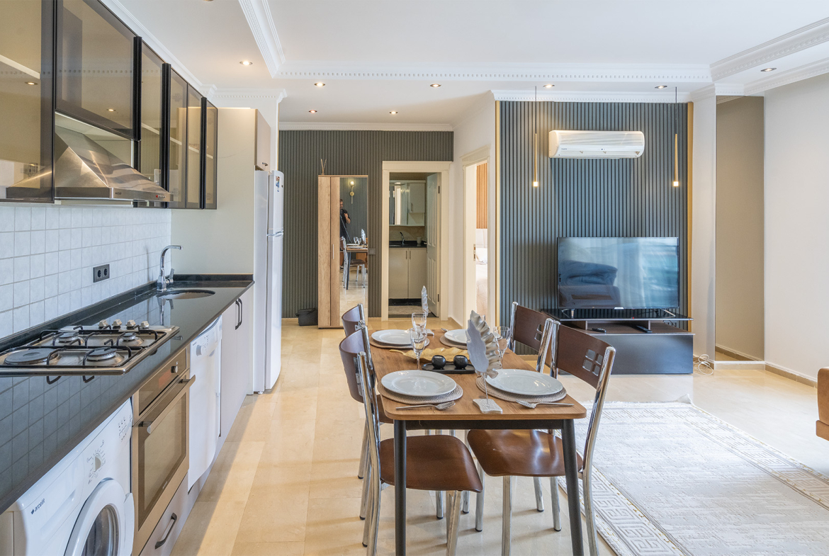 продажа стильных апартаментов в открытом районе Аланьи