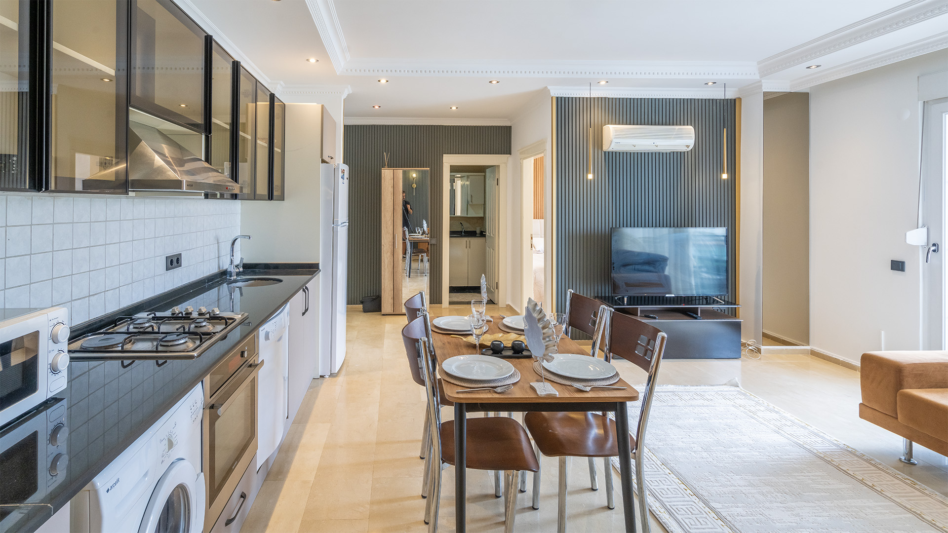 продажа стильных апартаментов в открытом районе Аланьи