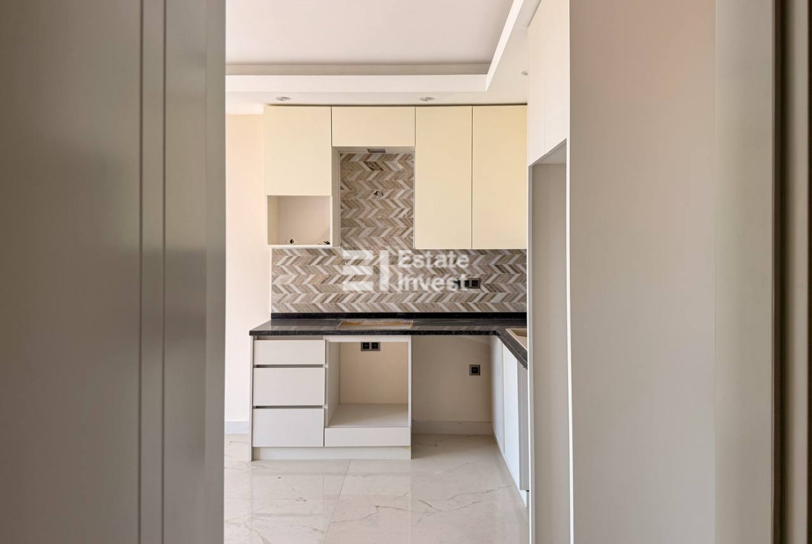 продажа квартиры 1+1 с видом на море, Аланья