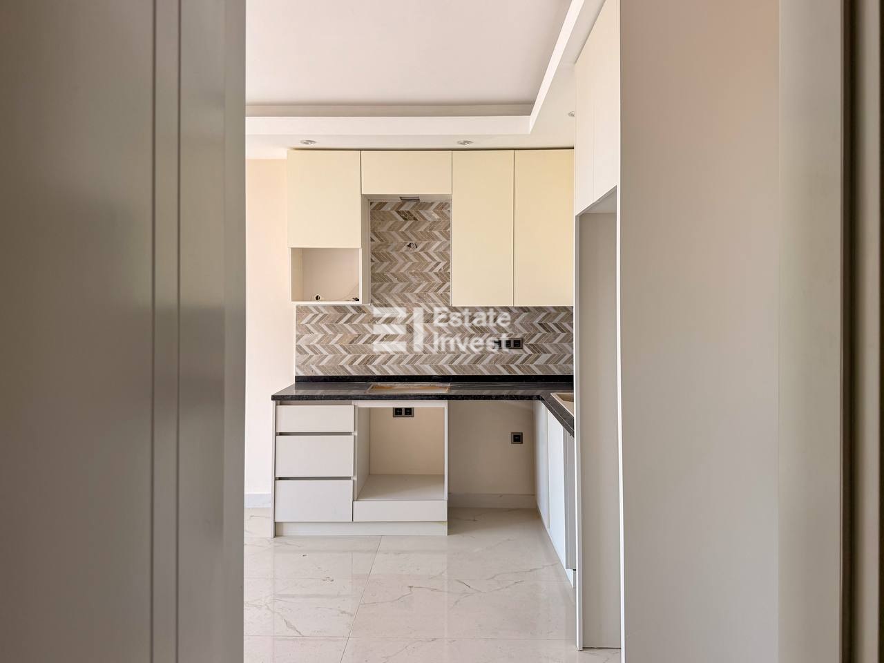 продажа квартиры 1+1 с видом на море, Аланья