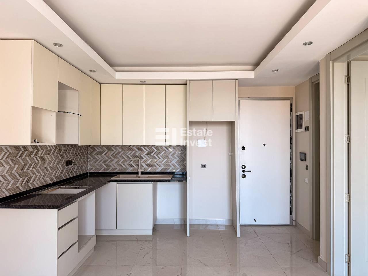 продажа квартиры 1+1 с видом на море, Аланья