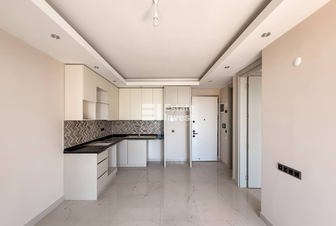 продажа квартиры 1+1 с видом на море, Аланья