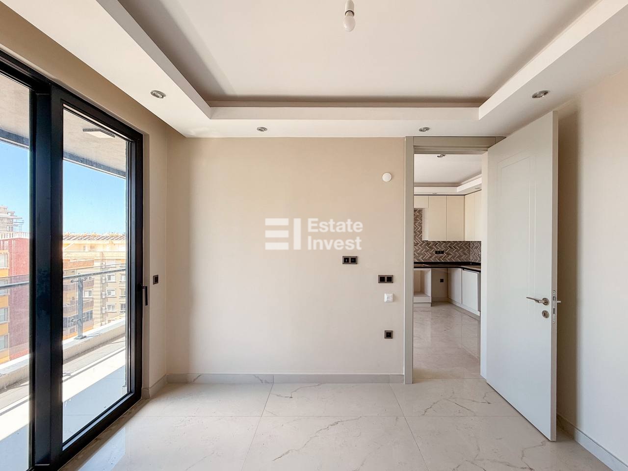 продажа квартиры 1+1 с видом на море, Аланья