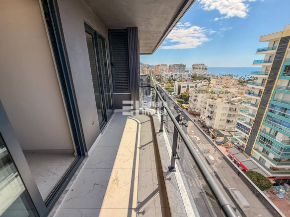 продажа квартиры 1+1 с видом на море, Аланья