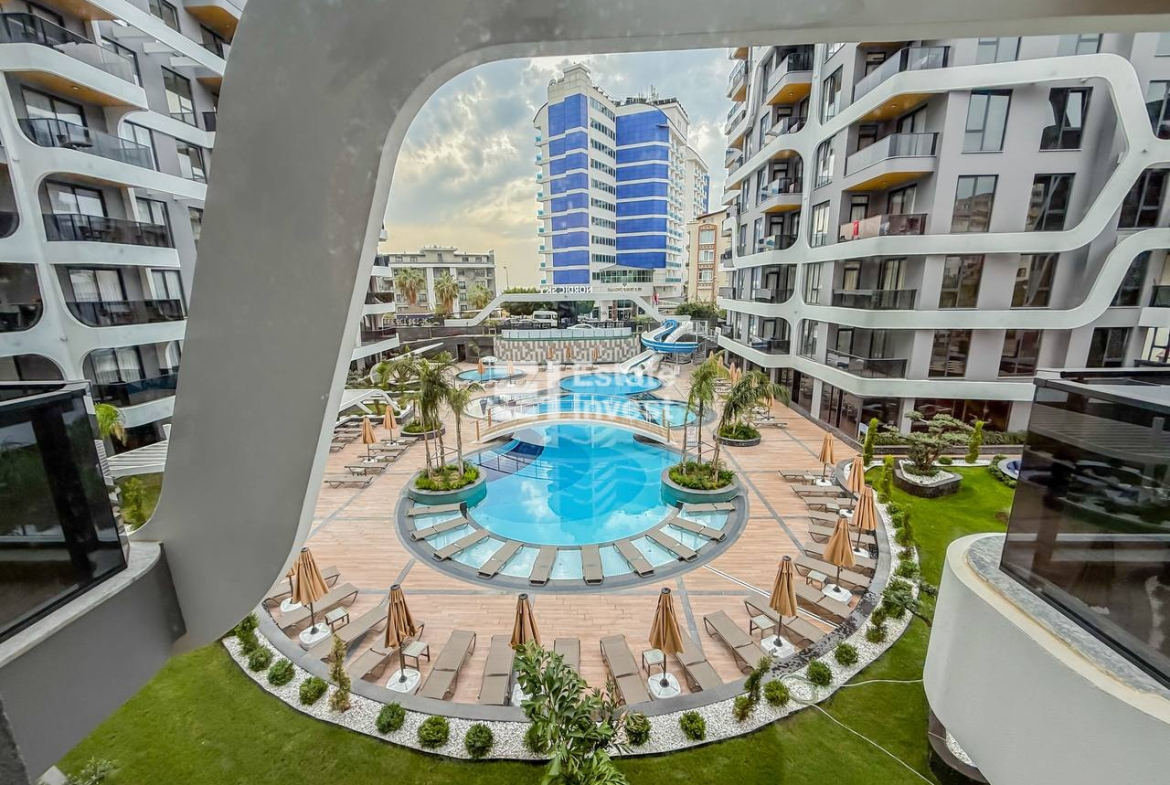 продажа квартиры 1+1 в Аланьи, полная инфраструктура комплекса