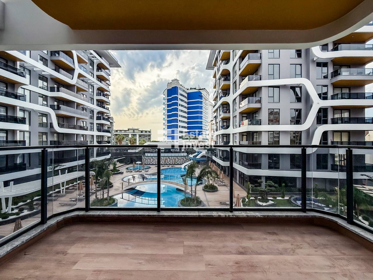 продажа квартиры 1+1 в Аланьи, полная инфраструктура комплекса