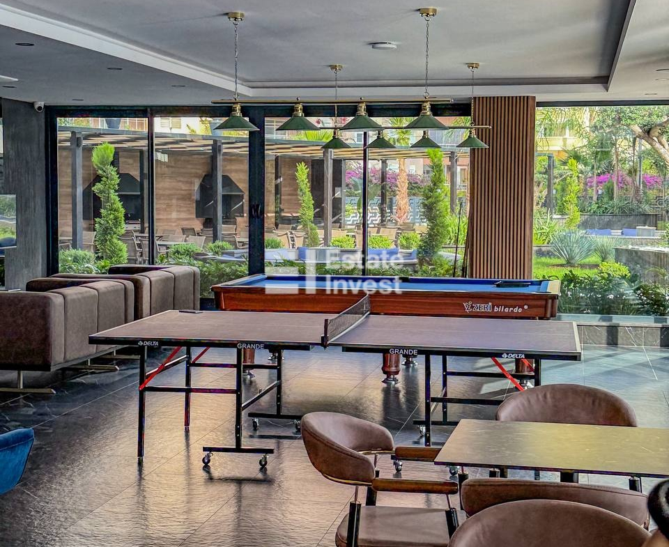 продажа квартиры 1+1 в Аланьи, полная инфраструктура комплекса