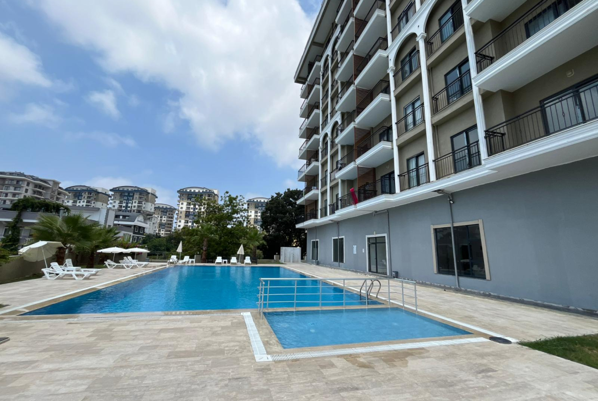 купить квартиру 1+1 с мебелью и техникой, Аланья