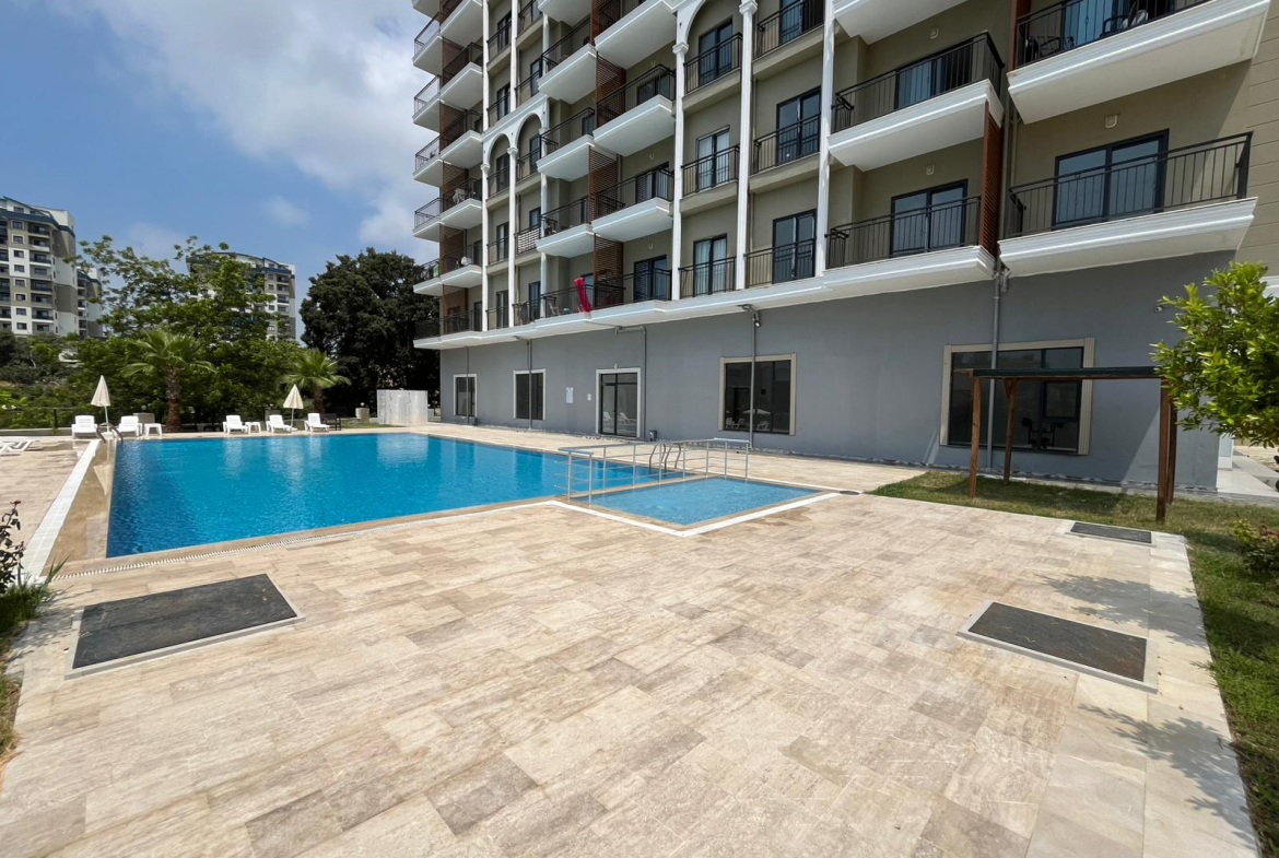 купить квартиру 1+1 с мебелью и техникой, Аланья