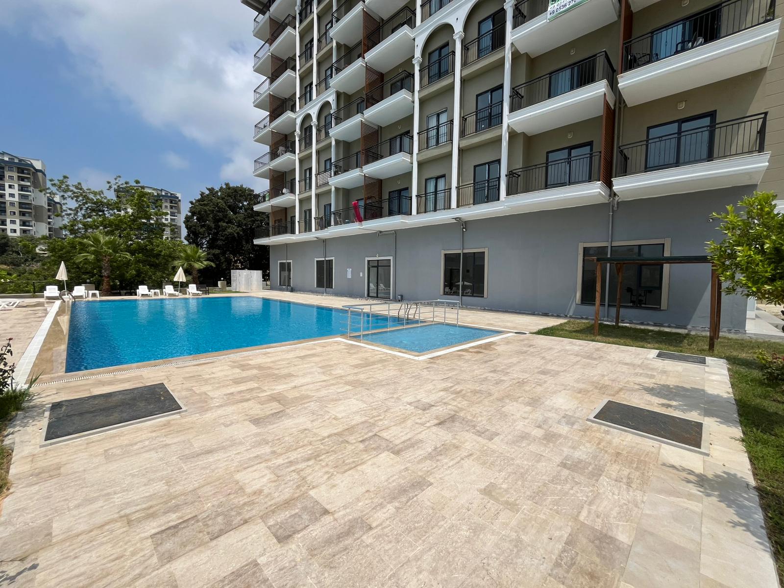 купить квартиру 1+1 с мебелью и техникой, Аланья