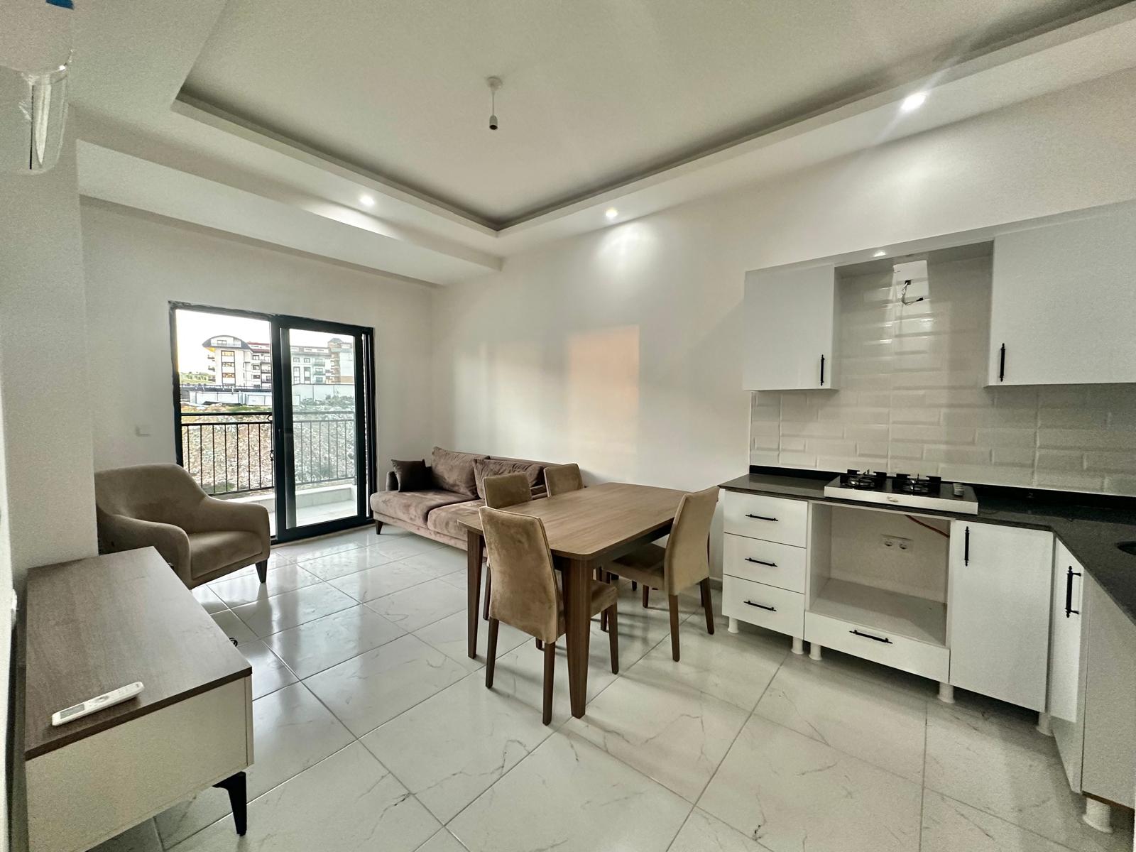 купить квартиру 1+1 с мебелью и техникой, Аланья