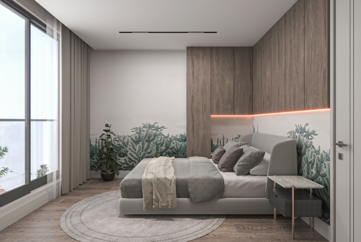 дуплекс 3+1 в новом комплексе, центр Антальи