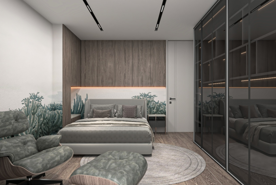 дуплекс 3+1 в новом комплексе, центр Антальи