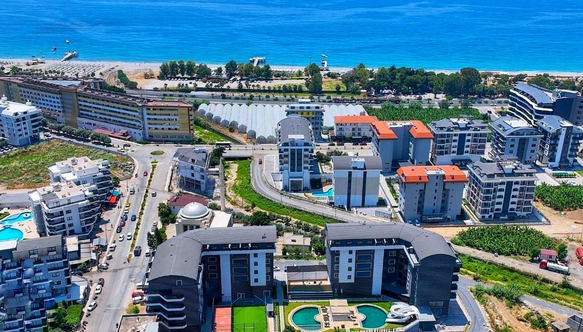 продажа квартиры 1+1 возле моря, Аланья