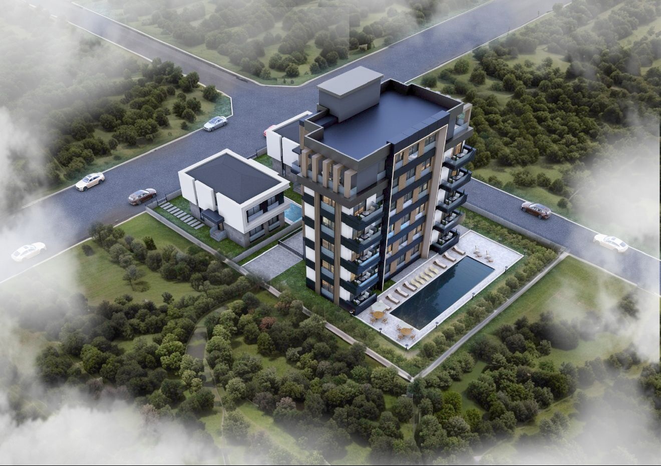 квартира в строящемся компле5ксе Антальи