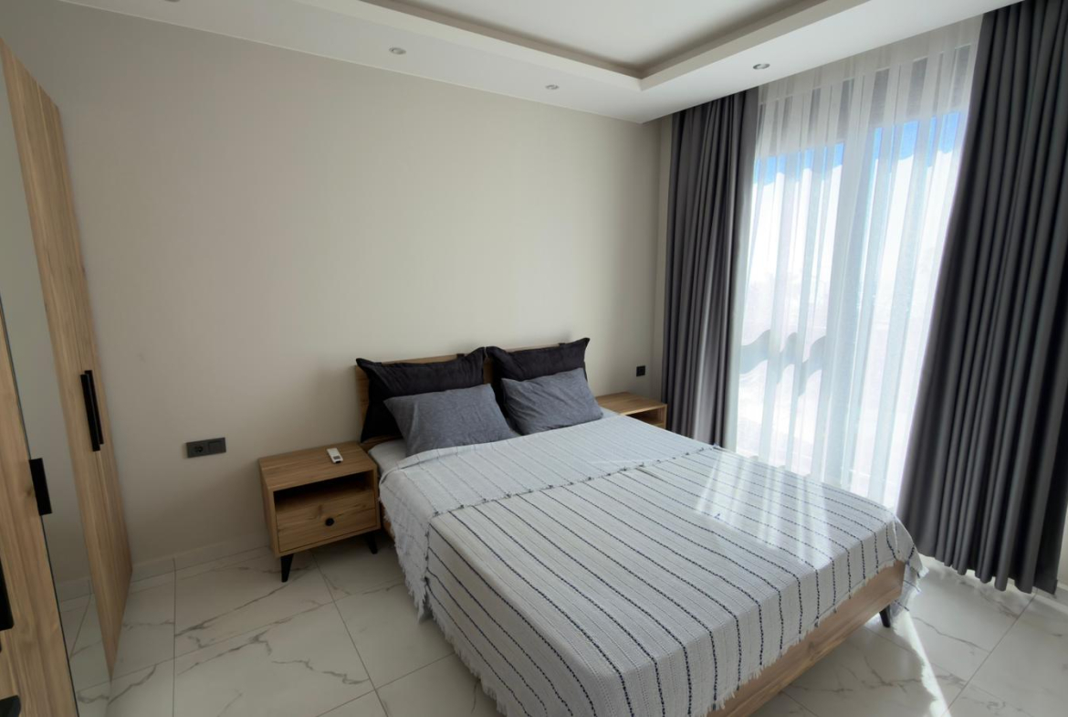 продажа квартиры 1+1 на первой линии моря, Алания