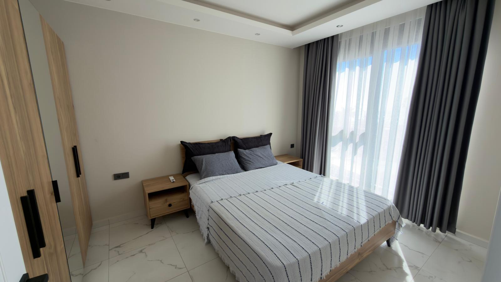 продажа квартиры 1+1 на первой линии моря, Алания