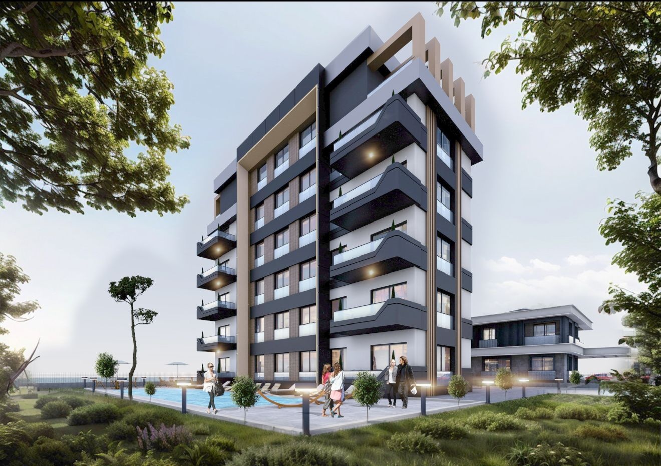 квартира в строящемся компле5ксе Антальи