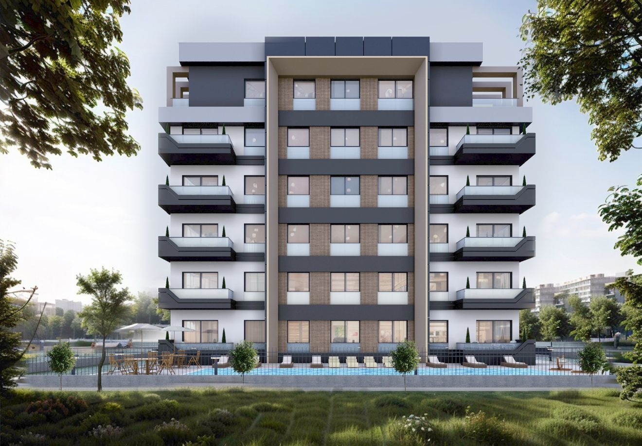 квартира в строящемся компле5ксе Антальи