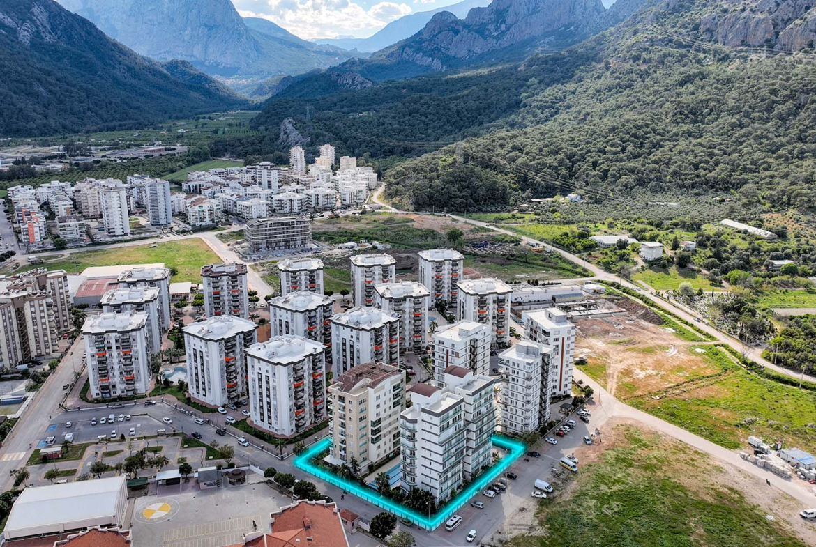 укомплектованная квартира 1+1 в Анталье, Коньяалты