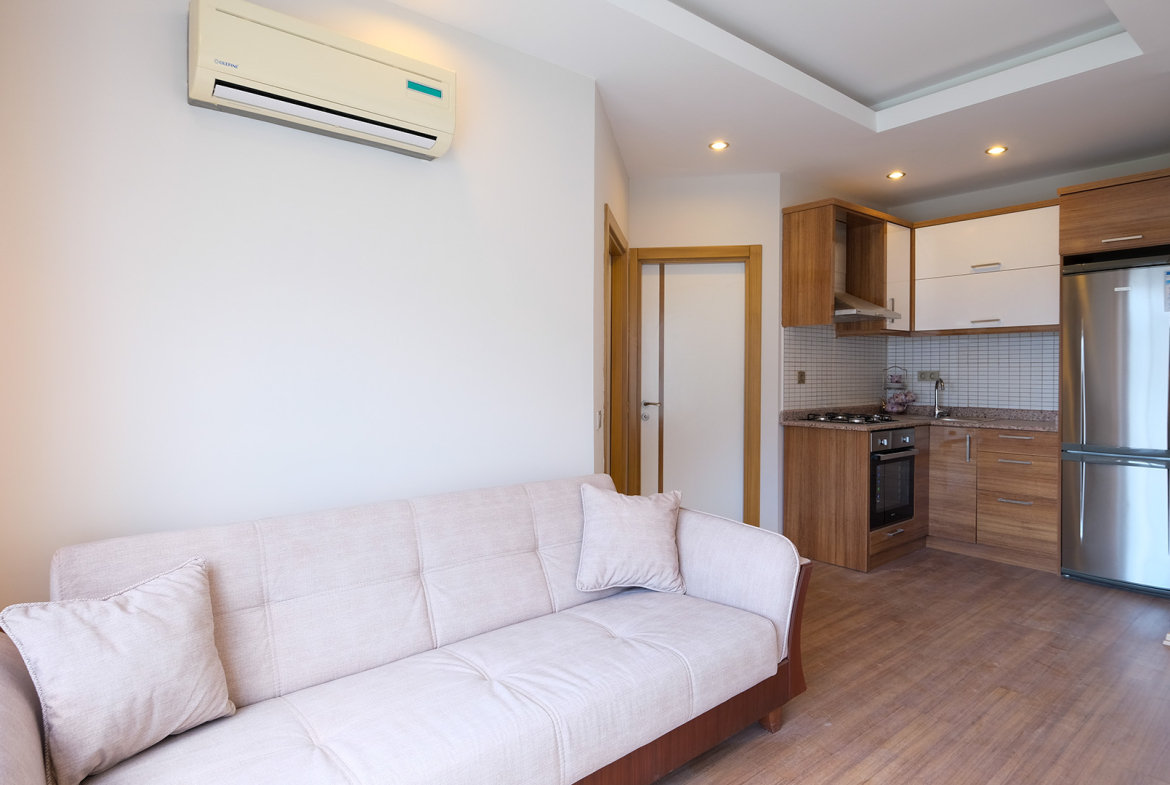 укомплектованная квартира 1+1 в Анталье, Коньяалты