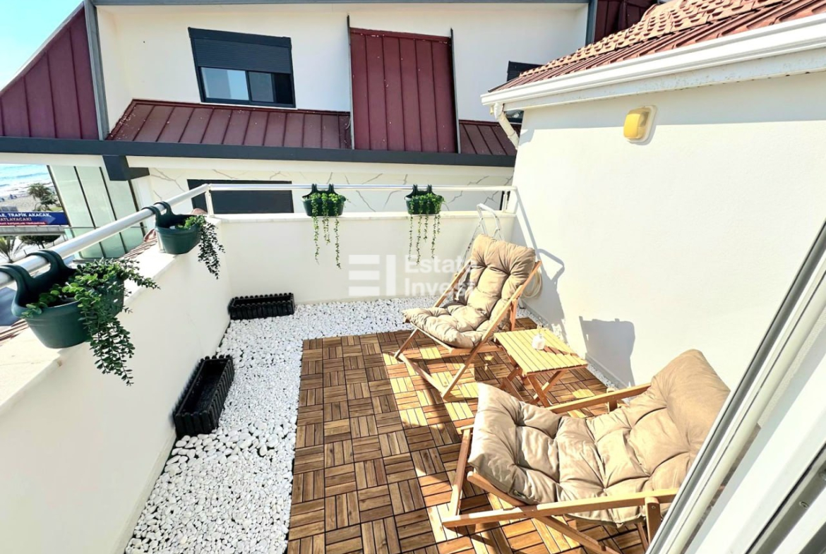 дуплекс в комплексе на берегу моря, Аланья