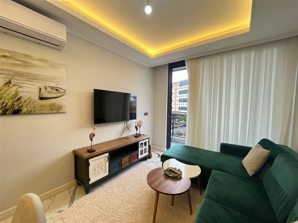 продажа укомплектованной квартиры 1+1 в районе Оба